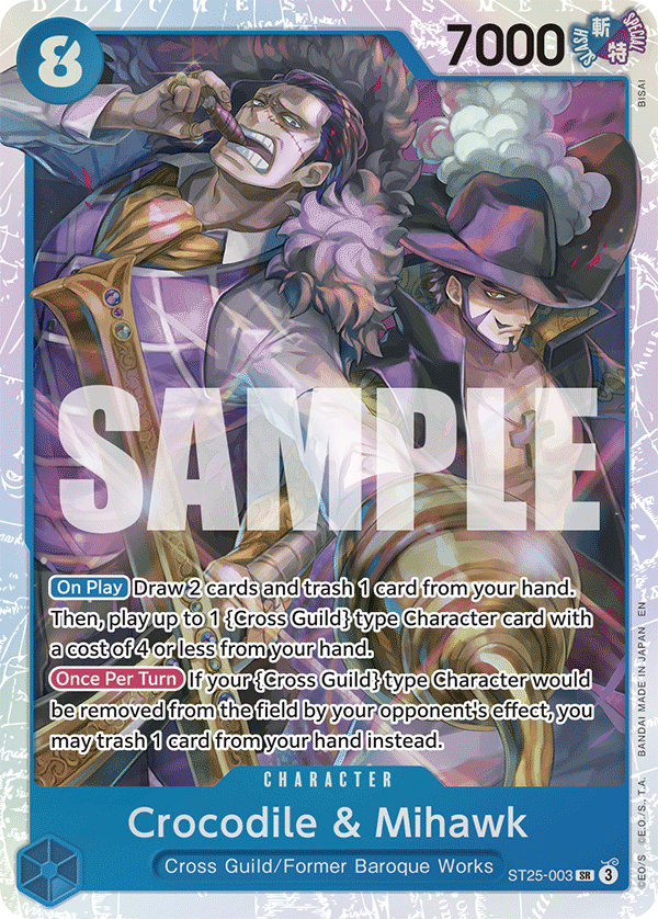 Crocodile & Mihawk full card art