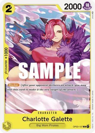 Charlotte Galette #OP03-107 · ST-20: Starter Deck 20 YELLOW Charlotte Katakuri One Piece card