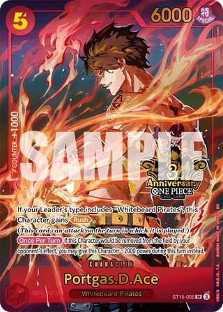 Portgas.D.Ace (SP) #ST15-005-sp · The Time of Battle One Piece card