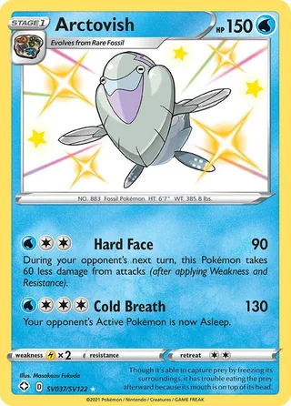 Arctovish #SV037 · Shining Fates Shiny Vault Pokémon card