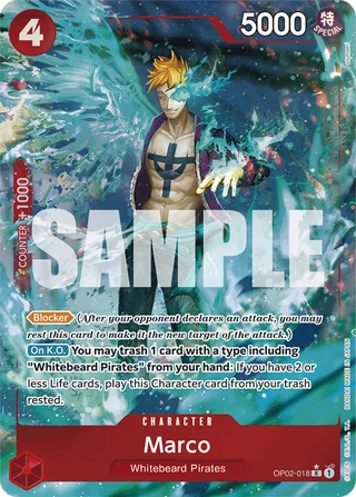 Marco (Full Art) #OP02-018-full-art · Premium Booster -The Best- One Piece card
