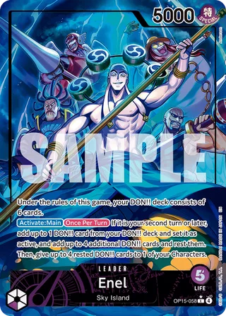 Enel (Alternate Art) #OP15-058-alternate-art · Adventure on Kami's Island One Piece card