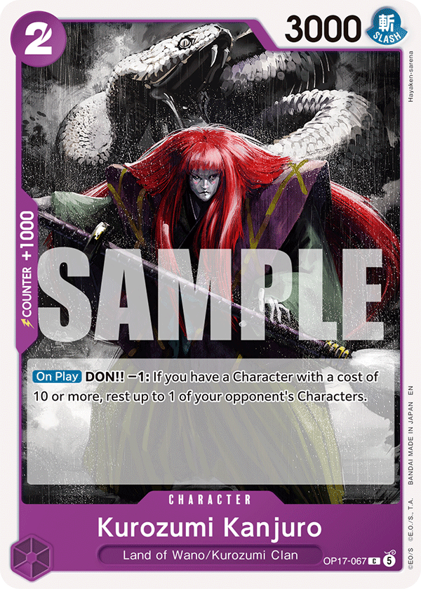 Kurozumi Kanjuro full card art