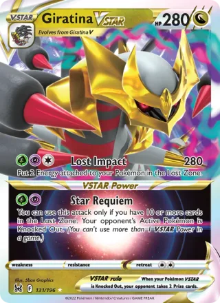 Giratina VSTAR #131 · Lost Origin Pokémon card