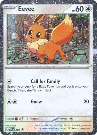 Eevee #200 · SVP Black Star Promos Pokémon card
