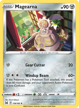 Magearna #128 · Lost Origin Pokémon card