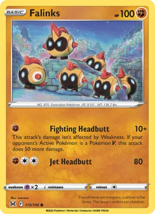 Falinks #110 · Lost Origin Pokémon card