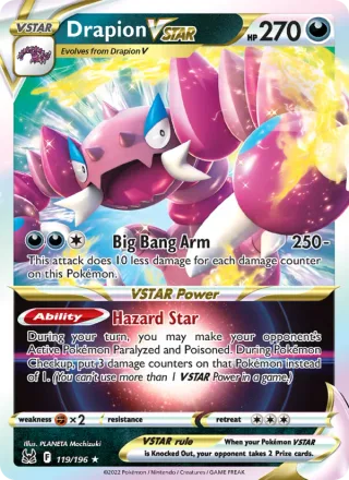 Drapion VSTAR #119 · Lost Origin Pokémon card