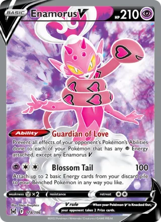 Enamorus V #178 · Lost Origin Pokémon card