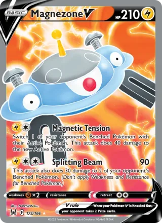 Magnezone V #175 · Lost Origin Pokémon card