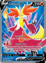 Delphox V · Lost Origin Pokémon card