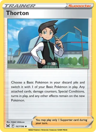 Thorton #167 · Lost Origin Pokémon card