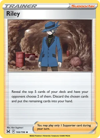 Riley #166 · Lost Origin Pokémon card