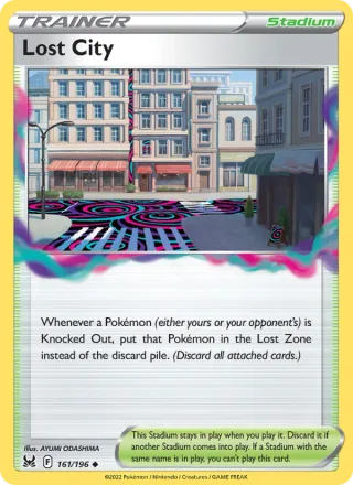 Lost City #161 · Lost Origin Pokémon card