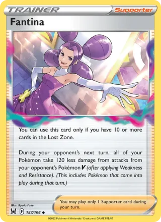 Fantina #157 · Lost Origin Pokémon card