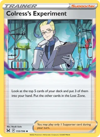 Colress's Experiment #155 · Lost Origin Pokémon card