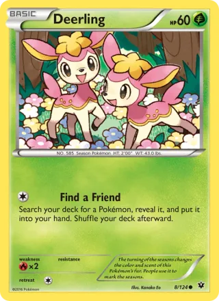 Deerling #8 · Fates Collide Pokémon card