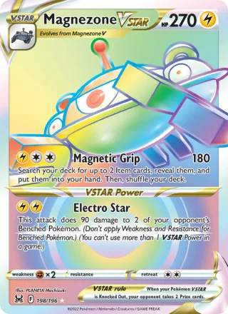 Magnezone VSTAR #198 · Lost Origin Pokémon card