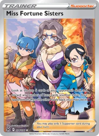 Miss Fortune Sisters #194 · Lost Origin Pokémon card