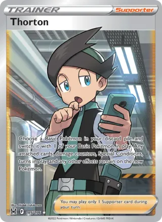 Thorton #195 · Lost Origin Pokémon card