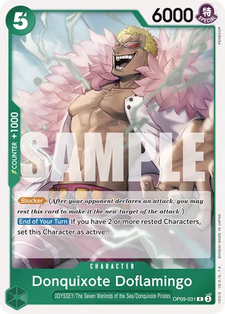 Donquixote Doflamingo #OP09-031 · Emperors in the New World One Piece card