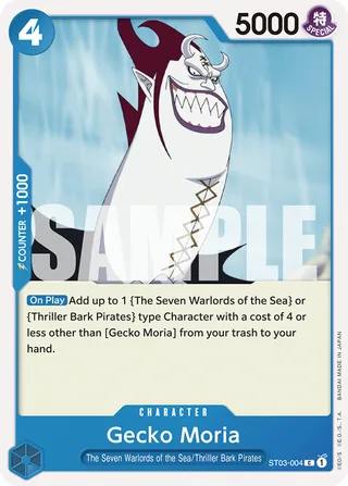 Gecko Moria (SP) #ST03-004-sp · Two Legends One Piece card