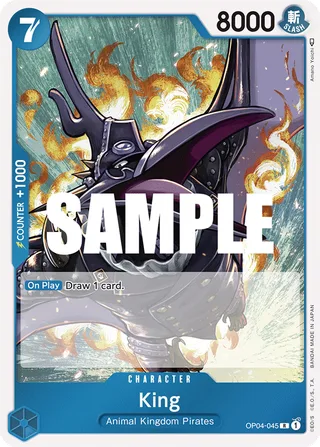 King #OP04-045 · Kingdoms of Intrigue One Piece card