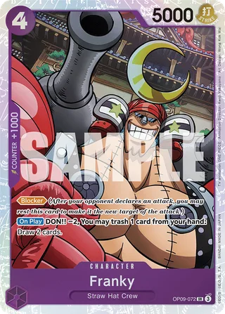Franky #OP09-072 · Emperors in the New World One Piece card