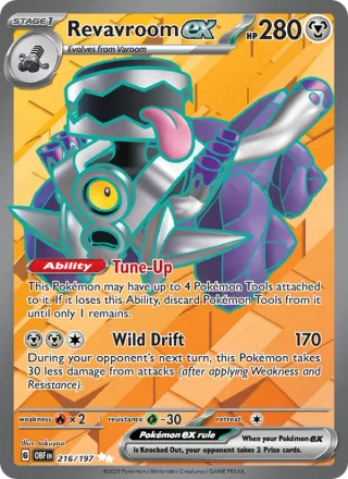 Revavroom ex #216 · Obsidian Flames Pokémon card