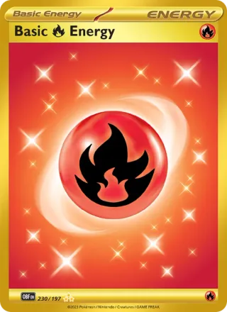 Basic Fire Energy #230 · Obsidian Flames Pokémon card