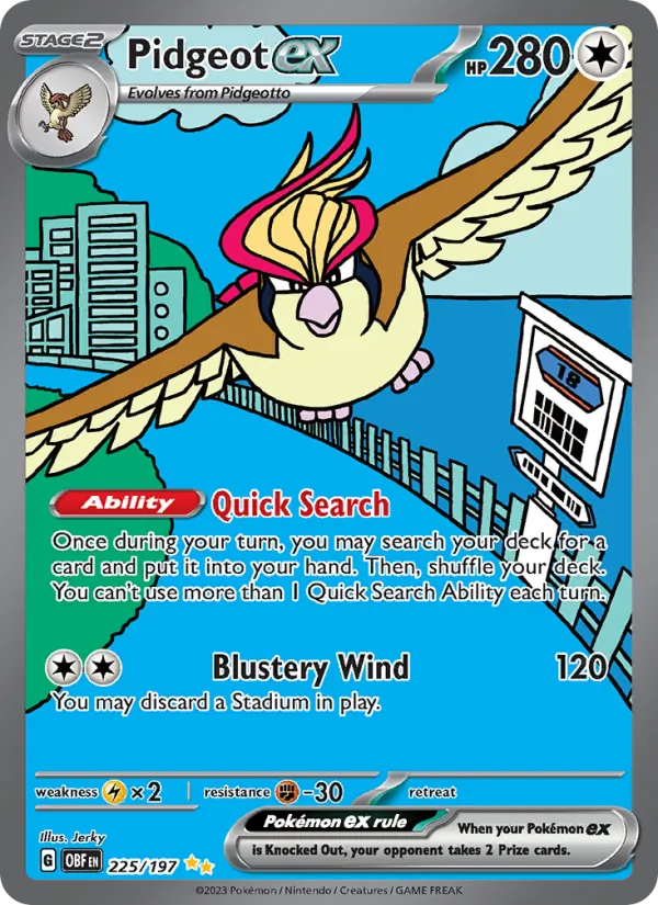 Pidgeot ex full card art