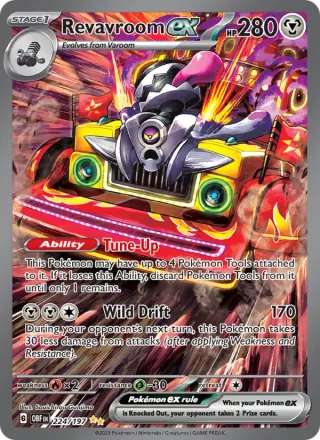 Revavroom ex #224 · Obsidian Flames Pokémon card