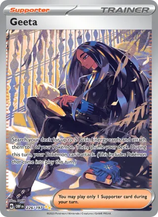 Geeta #226 · Obsidian Flames Pokémon card
