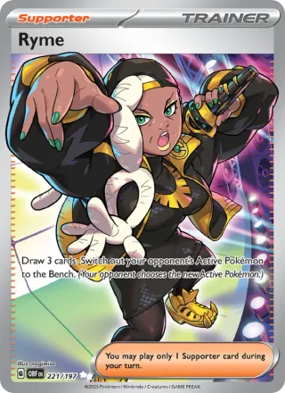 Ryme #221 · Obsidian Flames Pokémon card