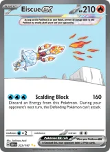 Eiscue ex · Obsidian Flames Pokémon card