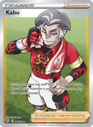 Kabu #186 · Darkness Ablaze Pokémon card