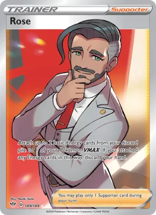 Rose #189 · Darkness Ablaze Pokémon card