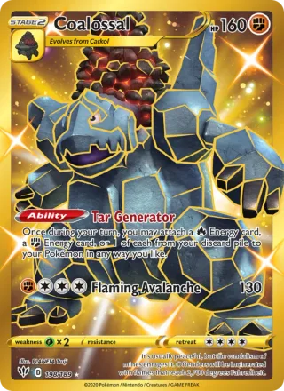 Coalossal #198 · Darkness Ablaze Pokémon card