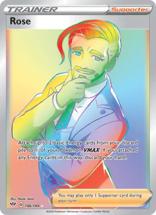 Rose #196 · Darkness Ablaze Pokémon card