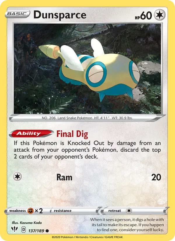 Dunsparce full card art