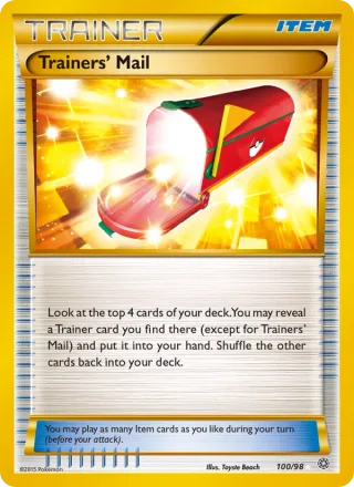Trainers' Mail #100 · Ancient Origins Pokémon card