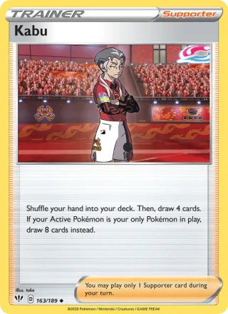Kabu #163 · Darkness Ablaze Pokémon card