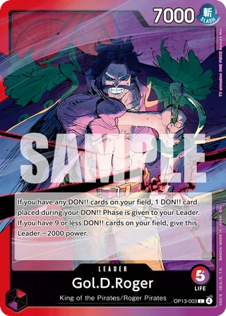 Gol.D.Roger (Jumbo) #OP13-003 · One Piece Promotion Cards One Piece card