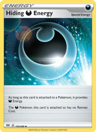 Hiding Darkness Energy #175 · Darkness Ablaze Pokémon card
