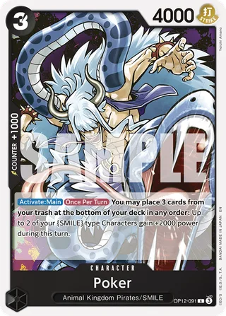 Poker #OP12-091 · Legacy of the Master One Piece card