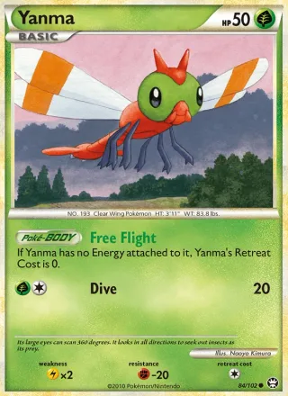 Yanma #84 · Triumphant Pokémon card