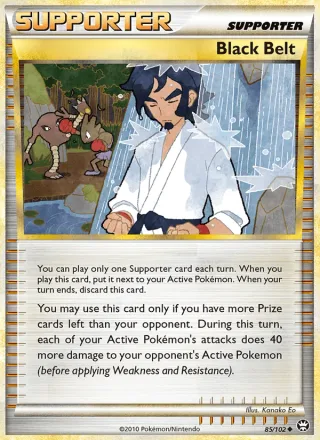 Black Belt #85 · Triumphant Pokémon card