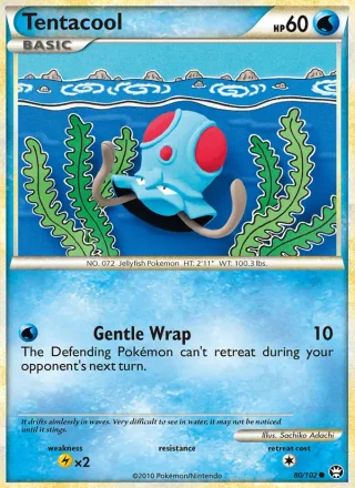 Tentacool #80 · Triumphant Pokémon card