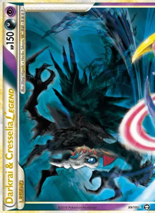 Darkrai & Cresselia LEGEND #99 · Triumphant Pokémon card