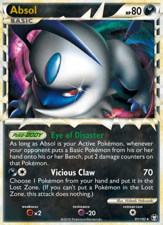 Absol #91 · Triumphant Pokémon card